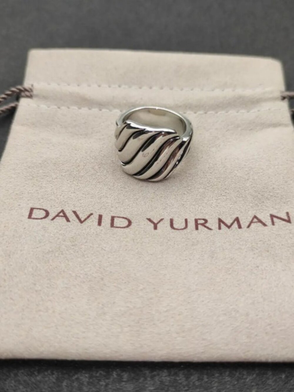 David Yurman Silver Wave Ring